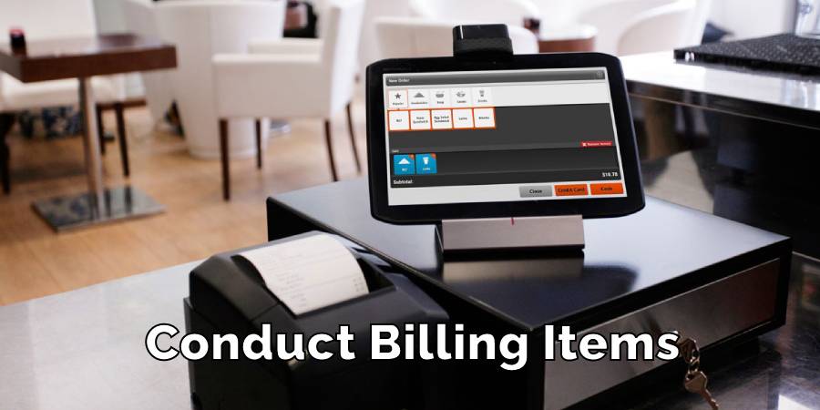 Conduct Billing Items